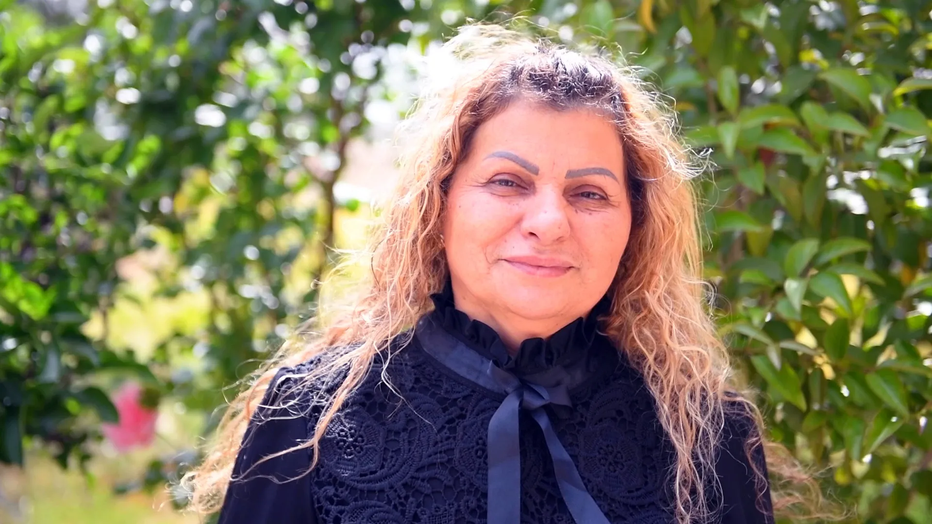 Portrait of a woman with serious expression